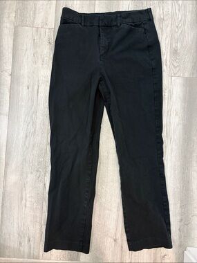 Old Navy - High Rise Pixie Straight - Size 8 Tall - Black
